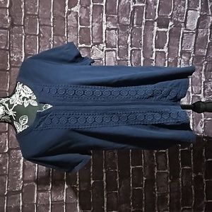 Croft & Barrow Crochet Bohemian Top CLEARANCE